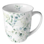 Ambiente Porcelán bögre - 400ml - Eucalyptus All Over