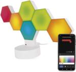 EMOS GoSmart LED Hexagon Asztali lámpa, fehér, 6 részes, 5, 5 W, RGBIC, dimmelhető, WiFi (1555426000)