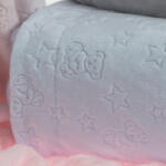 Gamberritos takaró plüss 80x110cm maci és csillag kék 10878 - manopalota