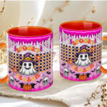 Deconline Customs Őszi mintás bögre 3D pufi hatású "Spooky Season" narancssárga (DO126128-ORANGE-MUG)