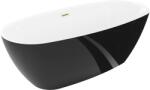 Mexen Luvo Slim свободностояща вана 170 x 75 cm, бяла/черна, прелив златист матиран - 52801707575-55 (52801707575-55)