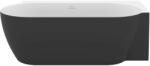 RAVAK Freedom Corner II Tec 175x86 cm dreapta alb/negru (CC81700000)