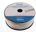 Well Cablu difuzor transparent 2X0.75mmp (LSP-CCA0.75TT-100-WL)