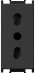 TEM Modul Priza st. italian 1M 16A ST IP20 Negru (TEM-VM30SB-B)