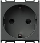 TEM Modul Priza SCHUKO+KS2P+E 16A 250V~ 2M antracit (TEM-VM10AT-U)