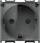 TEM Modul Priza SCHUKO+capac 2P antracit (TEM-VM11AT-B)