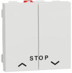 Schneider Electric Intrerupator jaluzele cu Stop 6A 2 module Schneider Noua Unica NU323718 (NU323718)
