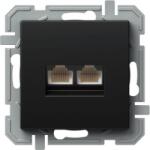 TEM PRIZA, CAT5E KS DUBLA, 2X RJ45 8/8 NEGRU, TEM Modul TEM-KQ39BKXO-U (TEM-KQ39BKXO-U)
