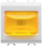 Gewiss Lampa semnalizare reliefata portocalie 2 module 12V ac/dc / 230V ac Gewiss Chorus GW10634 (GW10634)