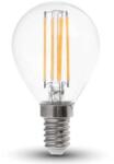 V-TAC Bec E14 P45 cu filament LED 6W 6400K V-TAC SKU-2847 (SKU-2847)