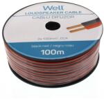 Well Cablu difuzor rosu/negru 2X1.00mmp (LSP-CCA1.00BR-100-WL)
