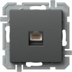 TEM Logiq Priza Date 1P RJ45 CAT6 Antracit (TEM-KQ40ATXO-U)