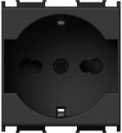 TEM Modul Priza SCHUKO st. italian 1P 16A ST IP20 Negru (TEM-VM31SB-U)