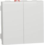Schneider Electric Intrerupator dublu 10A 2 module Schneider Noua Unica NU321118 (NU321118)