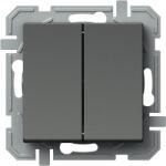 TEM Logiq Intrerupator Dublu 1P 10A 250V Antracit (TEM-SQ50ATXO-U)
