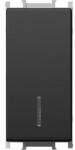 TEM Modul Int. Simplu 1M 16A IP20 Negru (TEM-SM10SBIN-U)