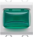 Gewiss Lampa semnalizare reliefata verde 2 module 12V ac/dc / 230V ac Gewiss Chorus GW10632 (GW10632)