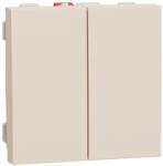 Schneider Electric Intrerupator dublu 10A 2m Schneider Noua Unica NU321144 (NU321144)