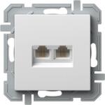 TEM Logiq Priza Dubla Telefon 1P KS RJ11 Alb (TEM-KQ38PWXO-U)