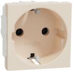 Schneider Electric Priza 2P+E, 16A 2 module Schneider Noua Unica NU303644, bej (NU303644)