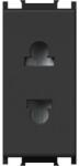 TEM Modul Priza S. EURO 1M 16A ST IP20 Negru (TEM-VM21SB-U)