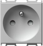 TEM Modul Priza st. francez 1P 16A ST IP20 Argint (TEM-VM40ES-P)