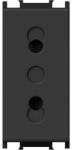TEM Modul Priza S. EURO 1M 10A ST IP20 Negru (TEM-VM20SB-P)