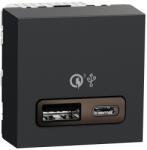 Schneider Electric Incarcator rapid USB dublu A+C 18W Schneider Noua Unica NU301954 (NU301954)