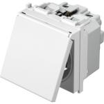 TEM Modul Priza SCHUKO+capac 1P 16A ST IP20 alb (TEM-VM11PP-U)