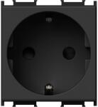 TEM Modul Priza SCHUKO 1P 16A ST IP20 2M negru (TEM-VM10SB-P)