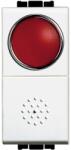 Legrand Buton cu revenire lampa rosie 10A 1 modul Living Light Bticino N4038R (N4038R)