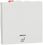 Schneider Electric Intrerupator revenire 10A 2 module simbol sonerie indicator luminos Schneider Noua Unica NU320618CN (NU320618CN)