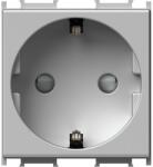TEM Modul Priza SCHUKO 1P 16A ST IP20 2M argint (TEM-VM10ES-B)