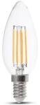V-TAC Bec E14 cu filament LED 4W 3000K V-TAC SKU-214301 (SKU-214301)