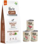 Brit CARE Slăbire Iepure 12 kg + Wild Farm Pate MIX Arome 3x400 g