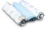 BabyOno Natural Bamboo Diapers Blue scutece textile 70x70 cm 3 buc