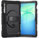 Tech-Protect Solid 360 ütésálló tok kijelzővédővel Samsung Galaxy Tab S10 FE+ 13.1 fekete (TP368235)