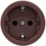Kliklap - Priză retro de perete SCHUKO 230V/16A, fără ramă, maro (KA0109)