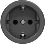 Kliklap - Priză retro SCHUKO pentru uz casnic, fără ramă, 230V/16A, antracit (KA0110)