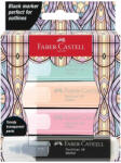 Faber-Castell Set 4 x Textmarker pastel editie speciala Glassy Faber-Castell FC254694, 4 culori (FC254694)