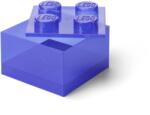 LEGO® Cutie de depozitare LEGO 4 cu capac - mov sclipitor (SL40090800)