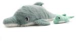 Les Ptipotos Delfin de pluș Tofou mentă - mamă cu pui (SL74900)