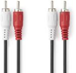 Nedis CAGL24200BK10 2x RCA apa - 2x RCA apa Kábel (1m) (CAGL24200BK10) (CAGL24200BK10)