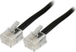 Goobay 50317 RJ-11 4-Pin apa - RJ-11 4-Pin apa Telefon kábel 3m - Fekete (50317) (50317)