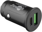 Goobay 59521 Autós USB-A / USB-C töltő - Fekete (27W) (59521)