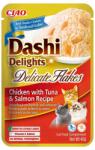 Inaba Foods Cat Dashi Delights Delicate Flakes Csirke, tonhal és lazac 40g