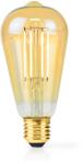 Nedis Retro Stílus 4.9W E27 LED Izzó - Extra Meleg Fehér (LBDE27ST64GD1) (LBDE27ST64GD1)
