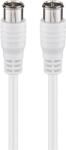 Goobay 50747 Type-F antenna kábel 1.5m - Fehér (50747) (50747)