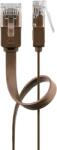 Goobay U/UTP CAT6 Lapos patch kábel 1.5m - Sötétbarna (95892) (95892)