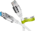 Goobay USB-A 3.2 Gen1 - RJ-45 Ethernet Átalakító kábel 5m - Fehér (74161) (74161)